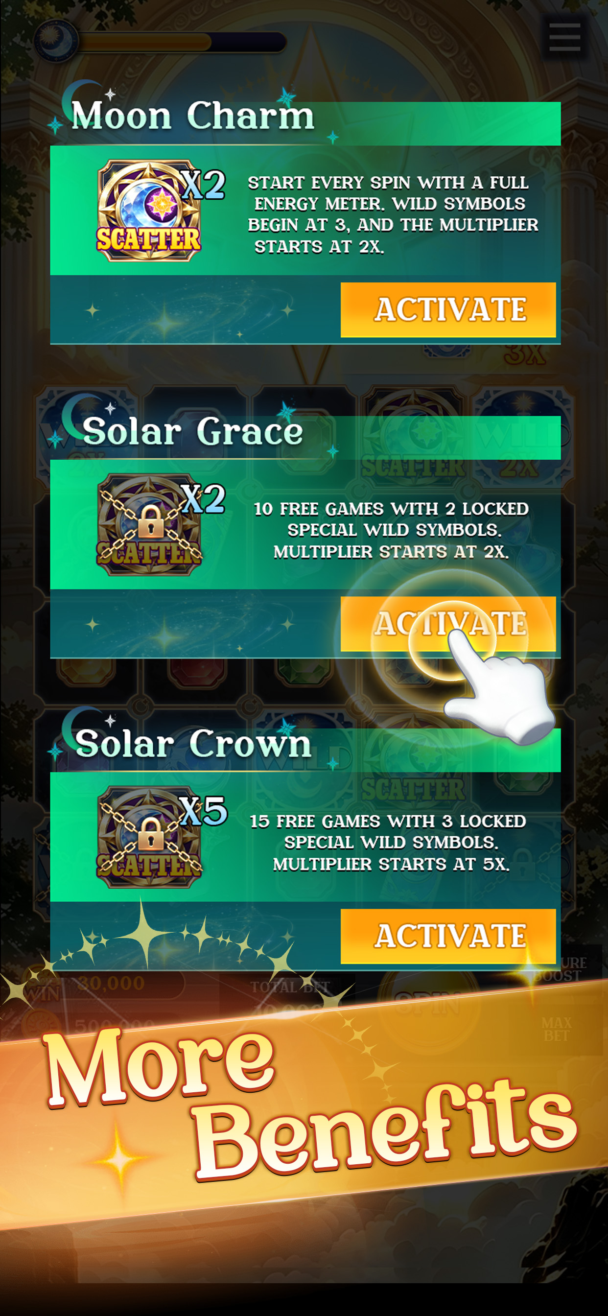 Luna Sol Spin game screen 4